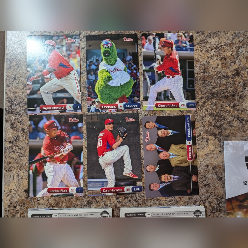 Philadelphia Phillies Limited edition World Series Players Cards